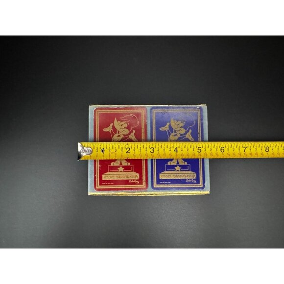 Vintage Congress Woody Woodpecker Playing Cards Cellu-Tone Finish Blue & Red Dec - Picture 10 of 13